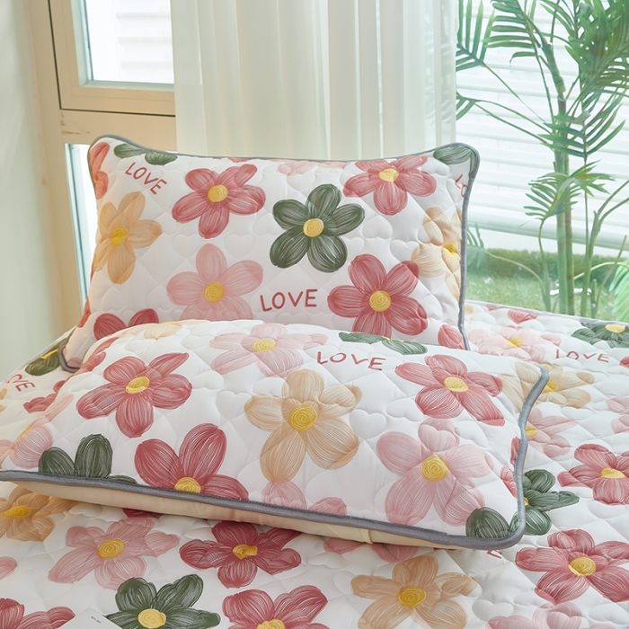 91家纺网 家纺一手货源 找家纺 蕾诺 2023新品夹棉防水隔尿床笠席梦思保护套 艾丽尔