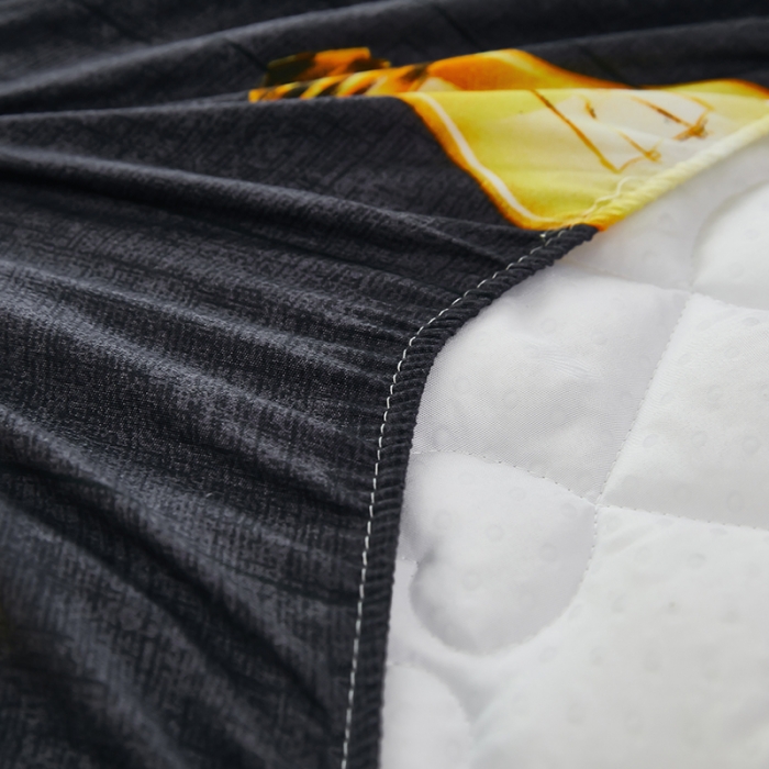 91家纺网 家纺一手货源 找家纺 蕾诺 2023新品夹棉防水隔尿床笠席梦思保护套 安逸