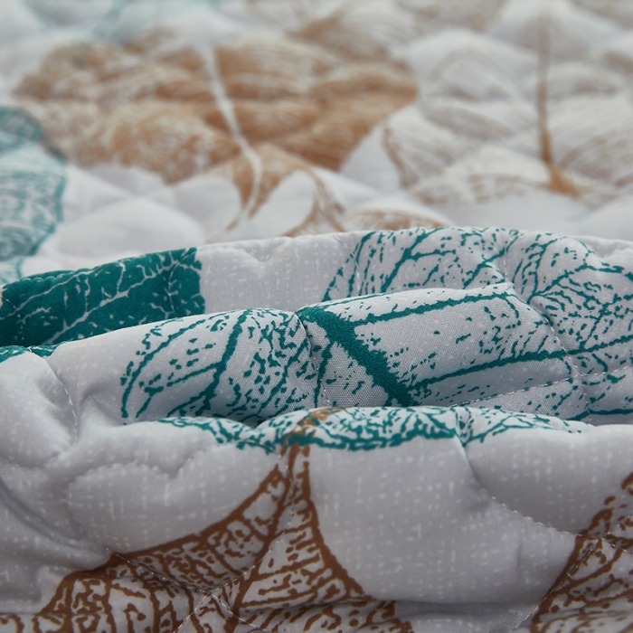 91家纺网 家纺一手货源 找家纺 蕾诺 2023新品夹棉防水隔尿床笠席梦思保护套 秋意浓