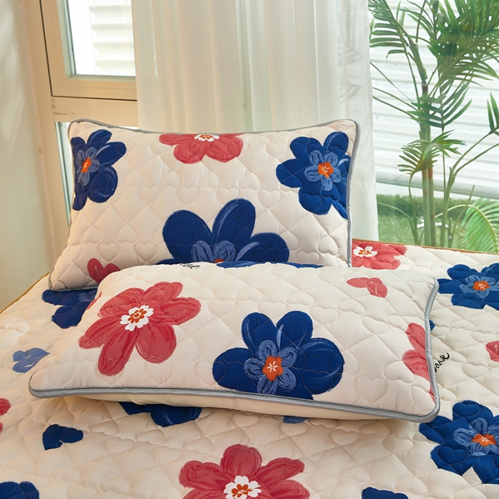 91家纺网 家纺一手货源 找家纺 蕾诺 2023新品夹棉防水隔尿床笠席梦思保护套 如沐春风