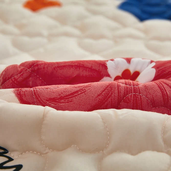 91家纺网 家纺一手货源 找家纺 蕾诺 2023新品夹棉防水隔尿床笠席梦思保护套 如沐春风