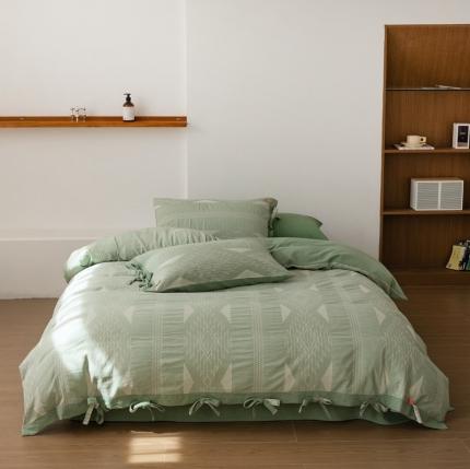 91家纺网 家纺一手货源 找家纺 总 安莱生活2023四季款棉刺子大提花波西米亚风名族风四件套