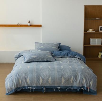 91家纺网 家纺一手货源 找家纺 总 安莱生活2023四季款棉刺子大提花波西米亚风名族风四件套