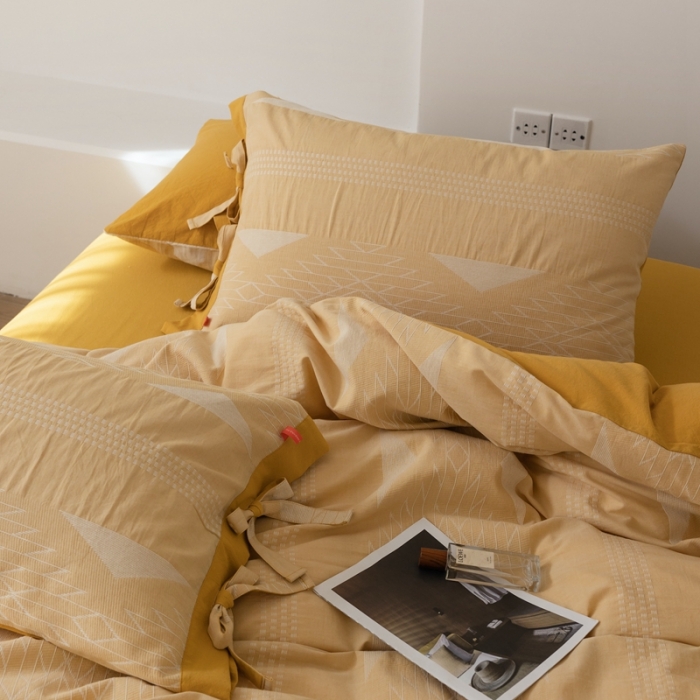 91家纺网 家纺一手货源 找家纺 总 安莱生活2023四季款棉刺子大提花波西米亚风名族风四件套