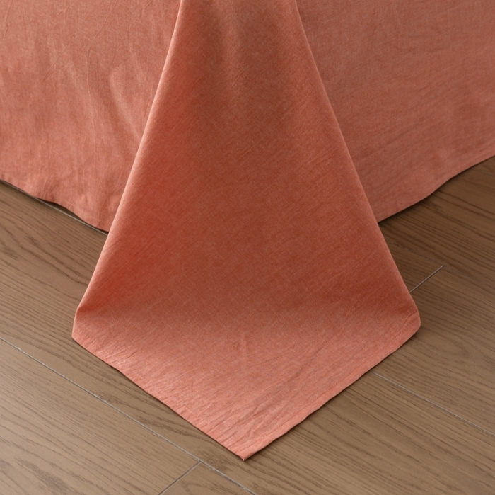 91家纺网 家纺一手货源 找家纺 安莱生活 2023四季款棉刺子大提花波西米亚风名族风四件套 波西米亚-桔红