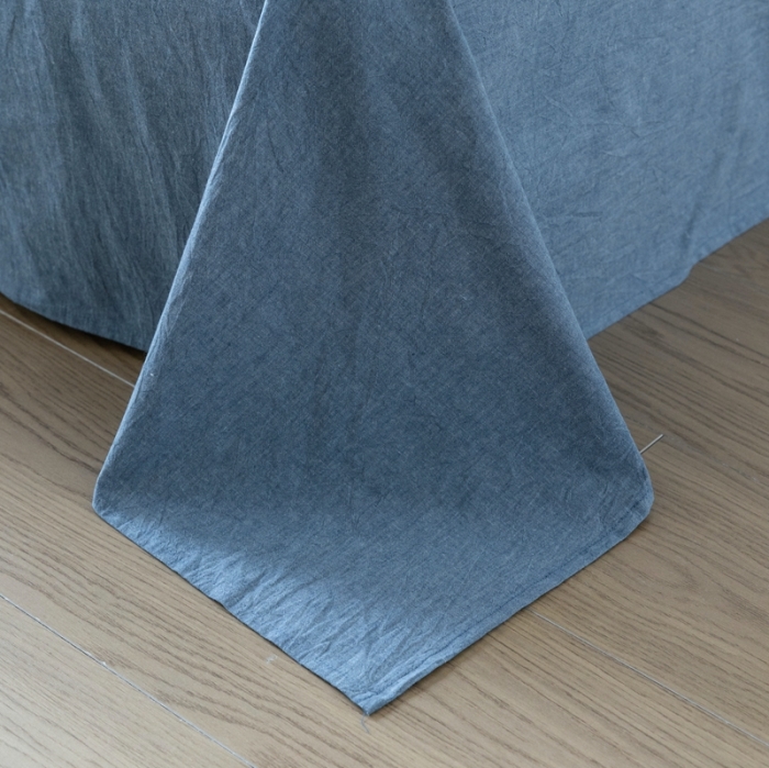 91家纺网 家纺一手货源 找家纺 安莱生活 2023四季款棉刺子大提花波西米亚风名族风四件套 波西米亚-深蓝