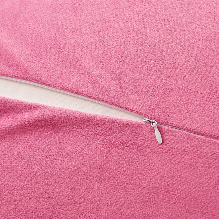 91家纺网 家纺一手货源 找家纺 丰淘 2022新款宝宝绒花边刺绣枕套一对装 宝宝绒玫红