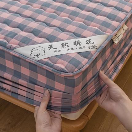 91家纺网 家纺一手货源 找家纺 总雪云美2023新款A类新疆棉花床笠全棉水洗棉夹棉床笠单件