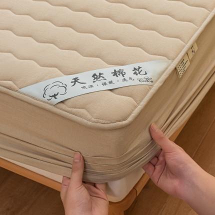 91家纺网 家纺一手货源 找家纺 总雪云美2023新款A类新疆棉花床笠全棉水洗棉夹棉床笠单件