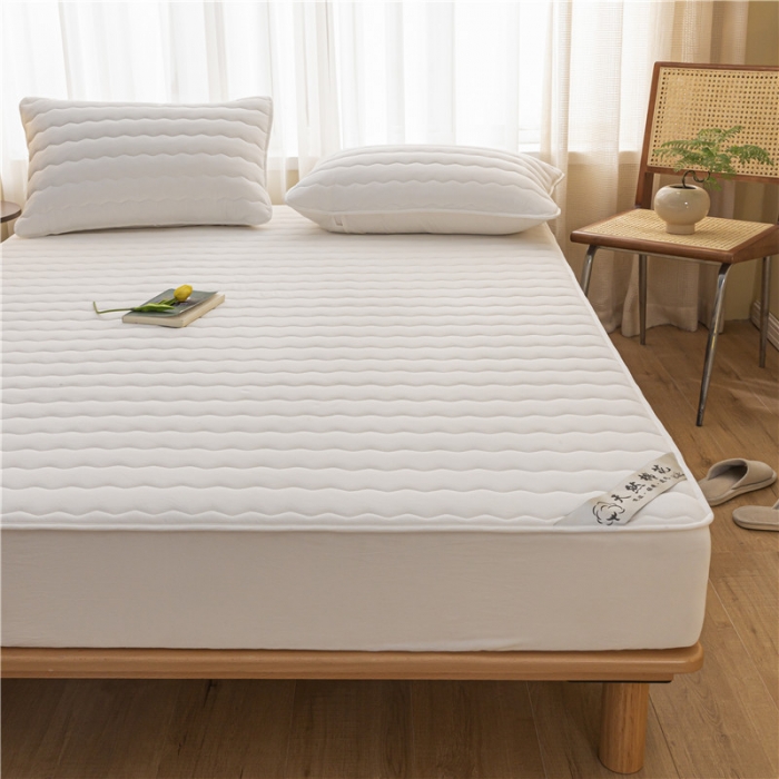 91家纺网 家纺一手货源 找家纺 总雪云美2023新款A类新疆棉花床笠全棉水洗棉夹棉床笠单件