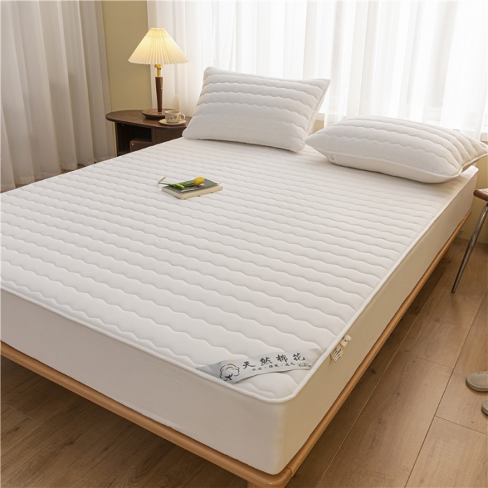 91家纺网 家纺一手货源 找家纺 总雪云美2023新款A类新疆棉花床笠全棉水洗棉夹棉床笠单件