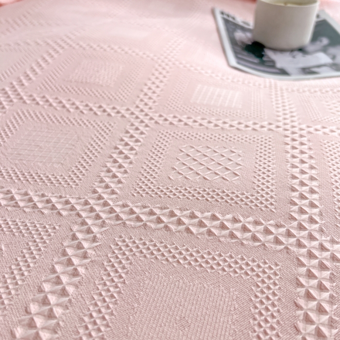 91家纺网 家纺一手货源 找家纺 （总）米粒 2022直播爆款纯色AB版华夫格四件套磨毛水洗棉