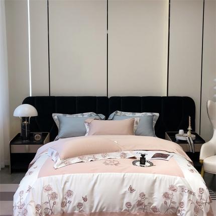 91家纺网 家纺一手货源 找家纺 （总）栩裕纺织 2022新款爱丽丝系50支长绒棉系列四件套