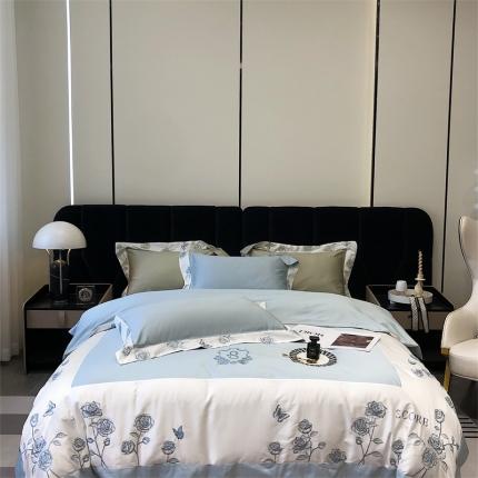 91家纺网 家纺一手货源 找家纺 （总）栩裕纺织 2022新款爱丽丝系50支长绒棉系列四件套