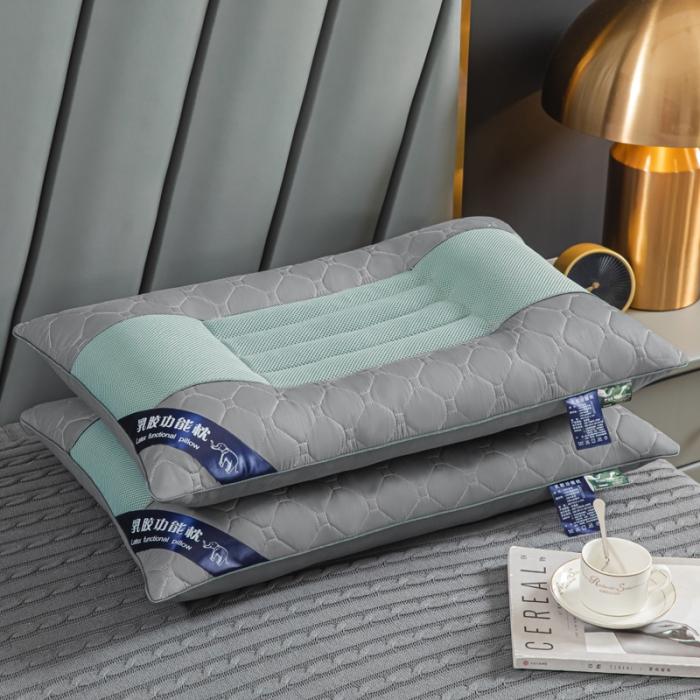 91家纺网 家纺一手货源 找家纺 羽凡居全棉乳胶片助睡眠保健枕枕头枕芯