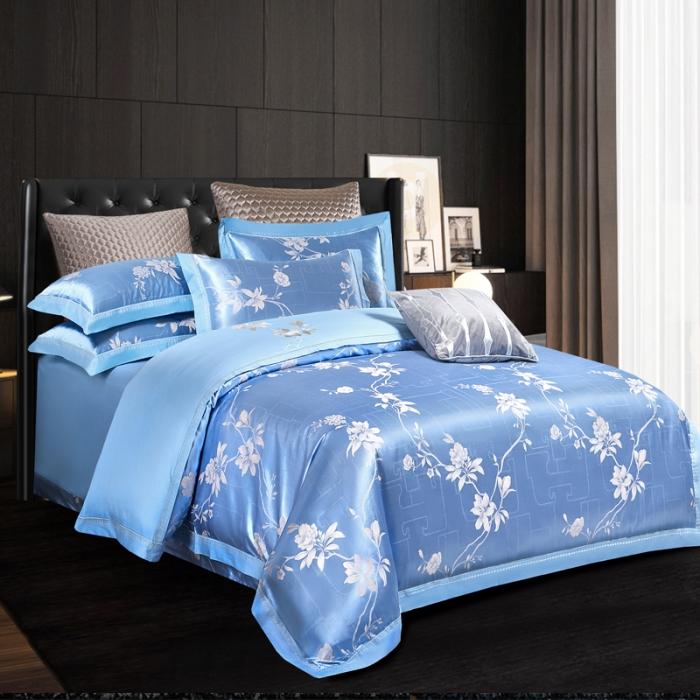 91家纺网 家纺一手货源 找家纺 天丝刺绣大提花四件套