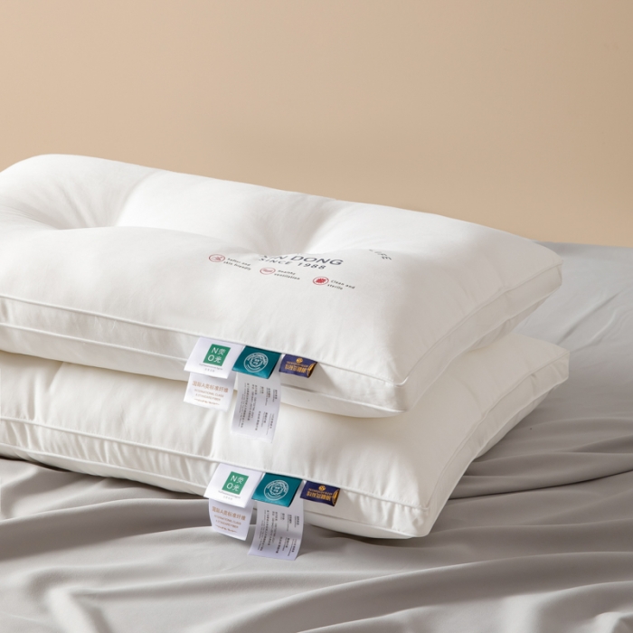 91家纺网 家纺一手货源 找家纺 （总）伊被源 2022新款100s安睡羽丝绒枕头枕芯