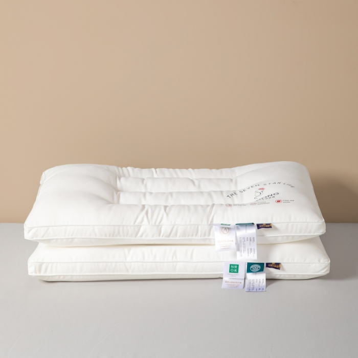 91家纺网 家纺一手货源 找家纺 伊被源 2022新款100s安睡羽丝绒枕头枕芯 48*74cm/个低枕