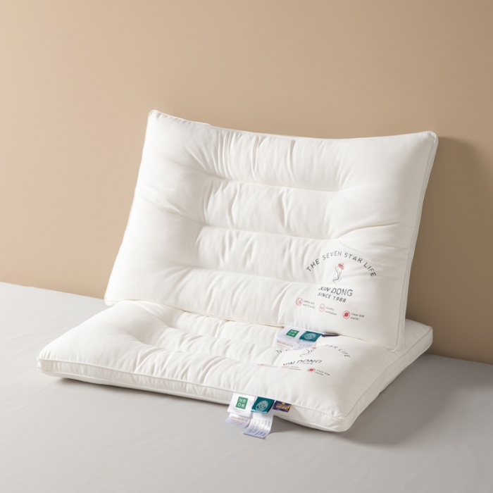 91家纺网 家纺一手货源 找家纺 伊被源 2022新款100s安睡羽丝绒枕头枕芯 48*74cm/个低枕
