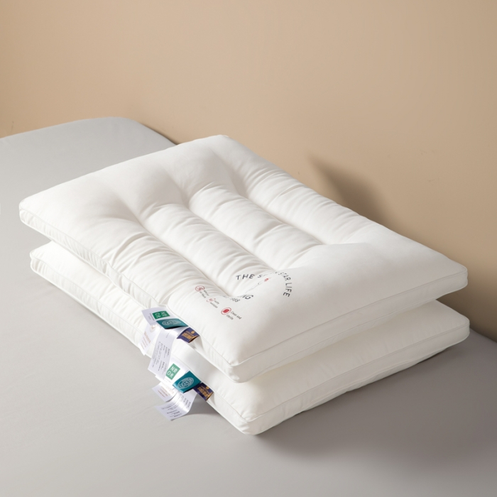 91家纺网 家纺一手货源 找家纺 伊被源 2022新款100s安睡羽丝绒枕头枕芯 48*74cm/个低枕