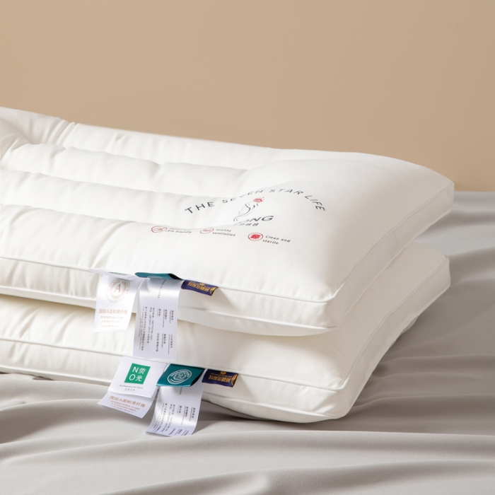 91家纺网 家纺一手货源 找家纺 伊被源 2022新款100s安睡羽丝绒枕头枕芯 48*74cm/个低枕