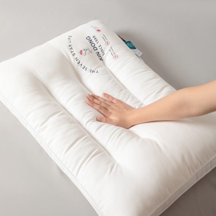 91家纺网 家纺一手货源 找家纺 伊被源 2022新款100s安睡羽丝绒枕头枕芯 48*74cm/个低枕