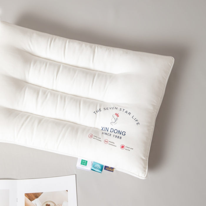 91家纺网 家纺一手货源 找家纺 伊被源 2022新款100s安睡羽丝绒枕头枕芯 48*74cm/个低枕