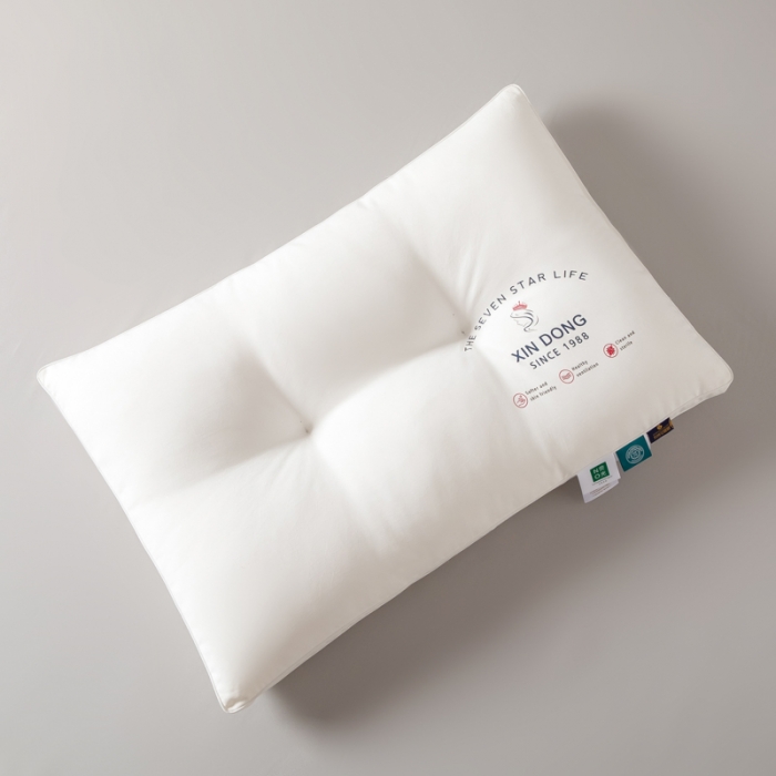 91家纺网 家纺一手货源 找家纺 伊被源 2022新款100s安睡羽丝绒枕头枕芯 48*74cm/个中枕