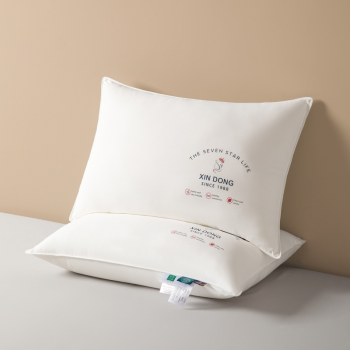 91家纺网 家纺一手货源 找家纺 伊被源 2022新款100s安睡羽丝绒枕头枕芯 48*74cm/个高枕