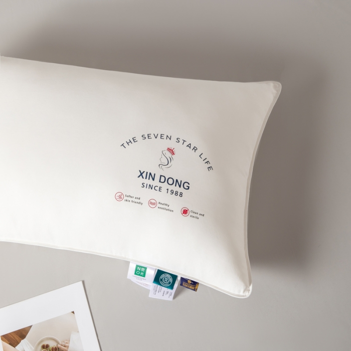 91家纺网 家纺一手货源 找家纺 伊被源 2022新款100s安睡羽丝绒枕头枕芯 48*74cm/个高枕