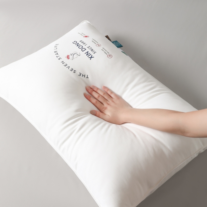 91家纺网 家纺一手货源 找家纺 伊被源 2022新款100s安睡羽丝绒枕头枕芯 48*74cm/个高枕