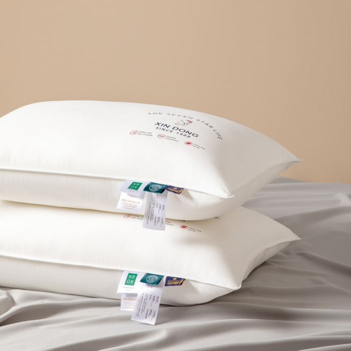 91家纺网 家纺一手货源 找家纺 伊被源 2022新款100s安睡羽丝绒枕头枕芯 48*74cm/个高枕