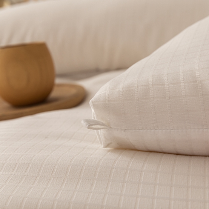 91家纺网 家纺一手货源 找家纺 伊被源 2022新款A类贡缎提花大豆被被子被芯 提花-雅士白