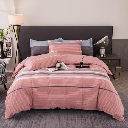 91家纺网 家纺一手货源 找家纺 （总2）喜四方 2024新款全棉磨毛纯棉印花四件套