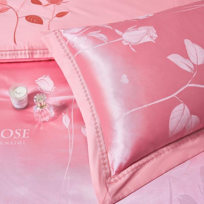 91家纺网 家纺一手货源 找家纺 天丝刺绣贡缎提花全棉四件套