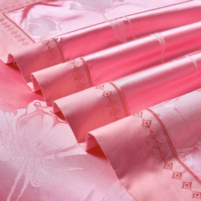 91家纺网 家纺一手货源 找家纺 天丝刺绣贡缎提花全棉四件套