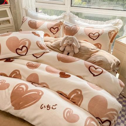 91家纺网 家纺一手货源 找家纺 （总）塔塔2025新款牛奶绒圆网系列四件套