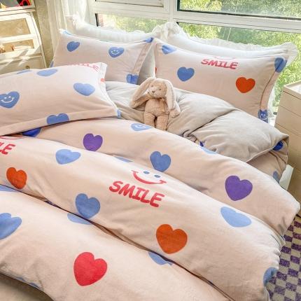 91家纺网 家纺一手货源 找家纺 （总）塔塔2025新款牛奶绒圆网系列四件套