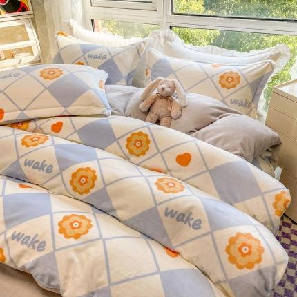 91家纺网 家纺一手货源 找家纺 （总）塔塔2025新款牛奶绒圆网系列四件套