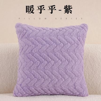 大梧纺织 2023新款抱枕暖乎乎 暖乎乎-紫