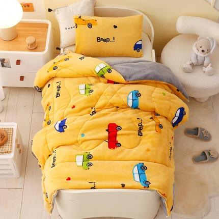 91家纺网 家纺一手货源 找家纺 （总）鱼宝 2022新款儿童双面牛奶绒冬被