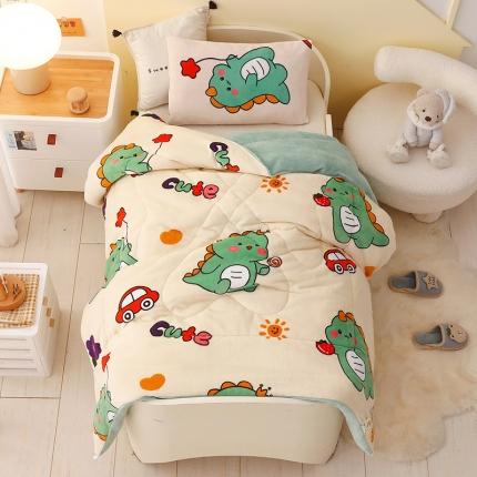 91家纺网 家纺一手货源 找家纺 （总）鱼宝 2022新款儿童双面牛奶绒冬被