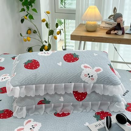 91家纺网 家纺一手货源 找家纺 总夹棉花边双人枕套单人情侣加厚长款枕芯套枕头套