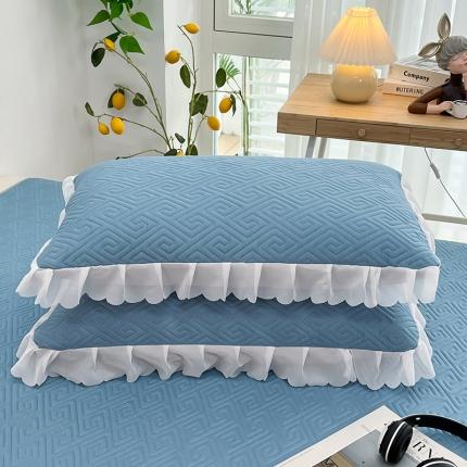 91家纺网 家纺一手货源 找家纺 总夹棉花边双人枕套单人情侣加厚长款枕芯套枕头套