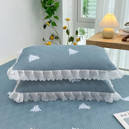 91家纺网 家纺一手货源 找家纺 总夹棉花边双人枕套单人情侣加厚长款枕芯套枕头套