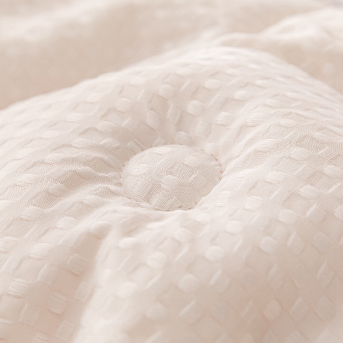 91家纺网 家纺一手货源 找家纺 伊被源 抗菌大豆被冬被春秋被被芯被子-华夫格A+ 月光白