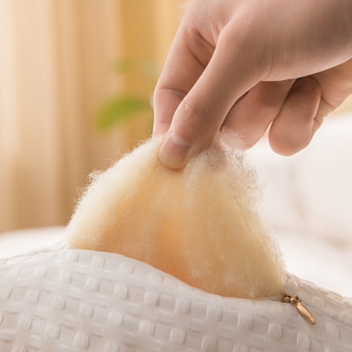 91家纺网 家纺一手货源 找家纺 伊被源 抗菌大豆被冬被春秋被被芯被子-华夫格A+ 月光白