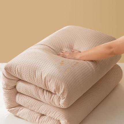 91家纺网 家纺一手货源 找家纺 伊被源 抗菌大豆被冬被春秋被被芯被子-华夫格A+ 星耀咖