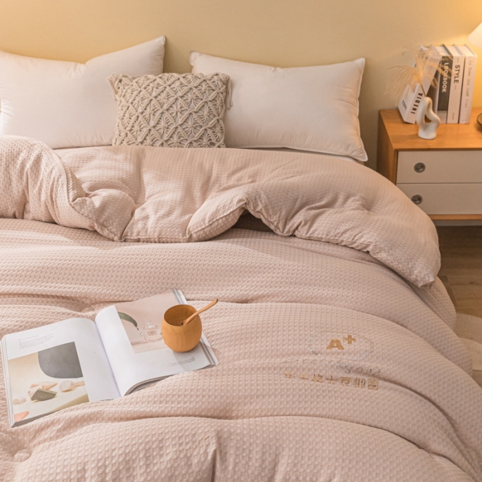 91家纺网 家纺一手货源 找家纺 伊被源 抗菌大豆被冬被春秋被被芯被子-华夫格A+ 星耀咖