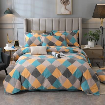 91家纺网 家纺一手货源 找家纺 （总）金纱玉纺 2022新款磨毛四件套